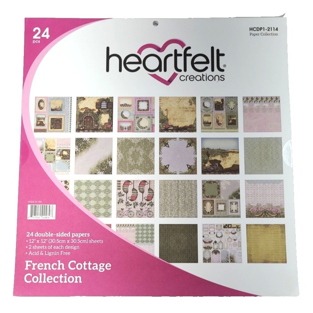 Heartfelt Creations Paper Collections French Cottage Collection HCDP1-2114 12x12